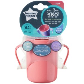 Bild på Tommee Tippee Easiflow 360 mugg med handtag Rosa 6m+