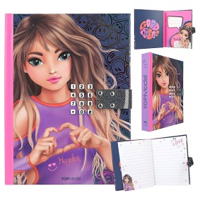 Bild på TOPModel Dagbok med kod & musik (Night Light)