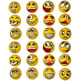 Bild på Twiddlers Emoji Sensoriska bollar 24-pack