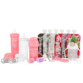 Bild på Twistshake Bottle Bundle Lära dricka-kit 16 delar (Rosa)