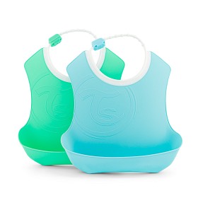 Bild på Twistshake Haklapp 2-pack (Blå/Grön)