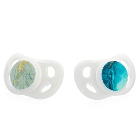 Bild på Twistshake Napp 0-6 mån 2-pack (Marble Blue Grey)