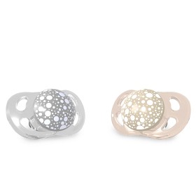 Bild på Twistshake Napp 6+ mån 2-pack (Pastell Grå/Beige)