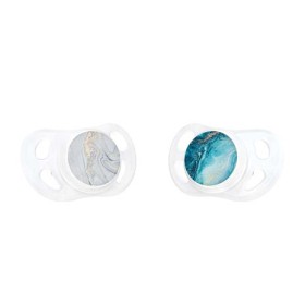Bild på Twistshake Napp 6+ mån 2-pack (Marble Blue Grey)