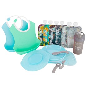 Bild på Twistshake Tableware Bundle Lära Äta-kit 14 delar (Blå)