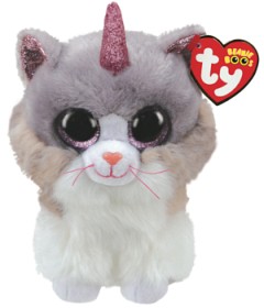 Bild på TY Beanie Boos Katt med horn 15 cm (Asher)