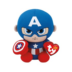 Bild på TY Marvel Beanie Babies Captain America 15,5 cm