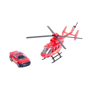 Bild på Teamsterz Utryckningsfordon Helikopter och bil (Blandat utseende)