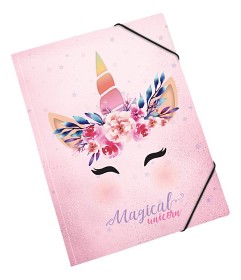Bild på Valiant Unicorn Mapp 24x32 cm (Rosa)