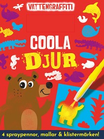 Bild på Vattengrafitti Coola Djur Målarbok