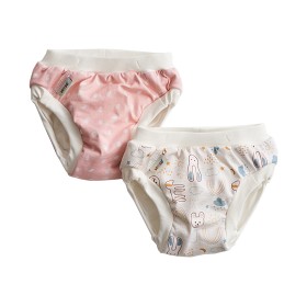 Bild på Vimse 2-Pack Potträningsbyxor JR 16-20 kg (Pink Dots/White Teddy)