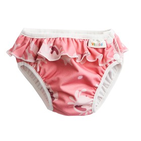 Bild på Vimse Badblöja S 6-8kg (Pink whale frill)