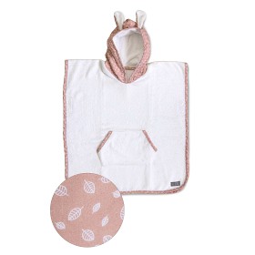 Bild på Vinter & Bloom Nordic Leaf Badponcho (Misty Rose)