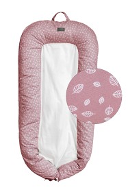 Bild på Vinter & Bloom Babynest Nordic Leaf (Soft Pink)