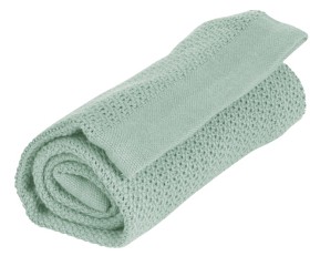 Bild på Vinter & Bloom Soft Grid Eko Gallerfilt  (Sage Green)