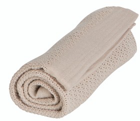 Bild på Vinter & Bloom - Filt Soft Grid Eko Gallerfilt (Sand)