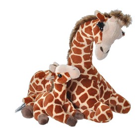 Bild på Wild Republic Giraff mamma och unge 38 cm