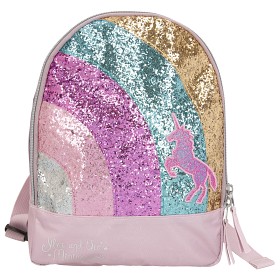 Bild på Ylvi & the Minimoomis Ryggsäck Regnbåge & glitter (Rosa)