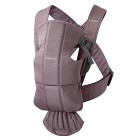 BabyBjörn Bärsele Mini Bomull (Mörklila)