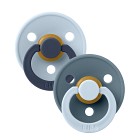 BIBS Colour Studio Fusion Latexnapp 2-pack Size 1 (Baby Blue Petrol Mix)