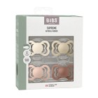 BIBS Supreme Latexnapp 4-pack Size 1 (Ivory/Vanilla/Blush/Woodchuck)