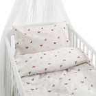 Borganäs Påslakanset Spjälsäng Hjärtrud (Beige)