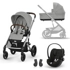 Cybex Balios S Lux Travel Set (Stone Grey)