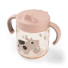 Done By Deer Pipmugg med två handtag Tiny Farm (Powder)