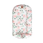 EcoViking Organic Babynest Överdrag (Blommor Rosa)