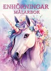 Enhörningar målarbok