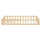 Homestyle Golvsäng 90x200 cm med skyddskanter (Natur)