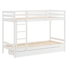 Homestyle Våningssäng Med Förvaringslåda 90x200 cm (Vit)