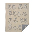 Klippan Yllefabrik Bomullsfilt Hand in hand (Greige)