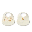 Liewood Ember Haklapp 2-pack Elephant (Creme de la creme)