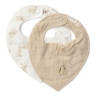 Little Dutch Bibs 2-pack Baby Bunny (Beige)