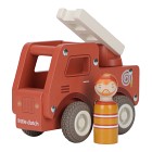 Little Dutch Brandbil med trädocka (Röd)