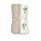 Mini Dreams Muslinfilt Vintage Balloon 2-pack (Blå)