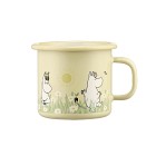 Muurla Mugg Emalj 2,5 dl Mumin i trädgården (Gul)