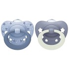 NUK First Choice Classic Day & Night Silikonnapp 0-6m (Blue)