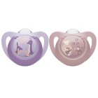 NUK First Choice Silikonnapp 18-36m 2-pack (Monkey/Kangaroo)
