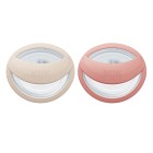 NUK Perfect Match Silikonnapp 0-6m 2-pack (Beige/Red)