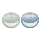 NUK Perfect Match Silikonnapp 0-6m 2-pack (Green/Blue)