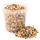 Playbox Rörpärlor i hink Dov pastellmix