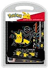 Pokémon Skrivset med pennskrin och anteckningsbok (Blå)