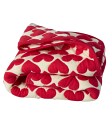 Rice Babyfilt Quiltad Heart (Cream/Red)