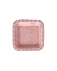 Rice Bricka med präglat mönster (Pastel Coral)