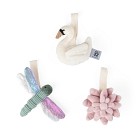 Sebra Babygymsleksaker 3-pack (Powder Rose)