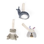 Sebra Babygymsleksaker 3-pack (Dusty Green)