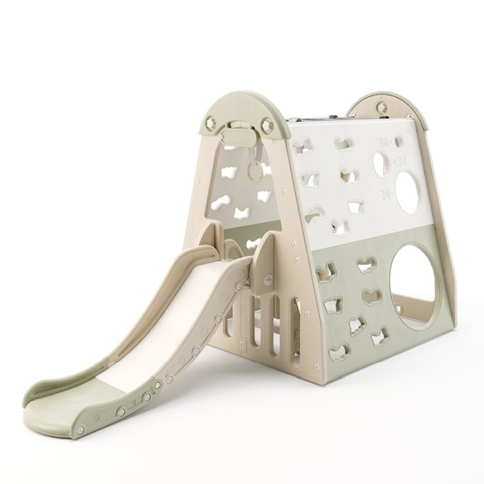 EliteToys Kids Zone Aktivitetshus Med Gunga Och Rutschkana