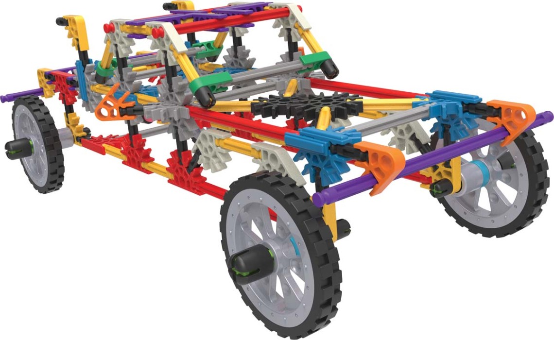 K'NEX Revvin Race Car 2-in-1 Building Set - Damaged Box - K'nex